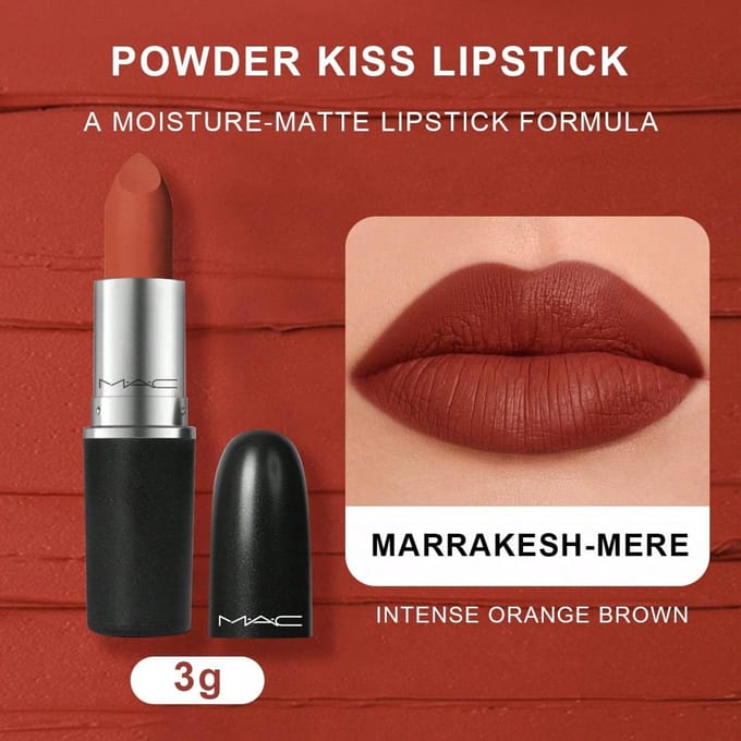 MAC Lustreglass Sheer Shine Lipstick - PDA (Baksteenrood) 0.1 OZ./3g MARRAKESH-MERE