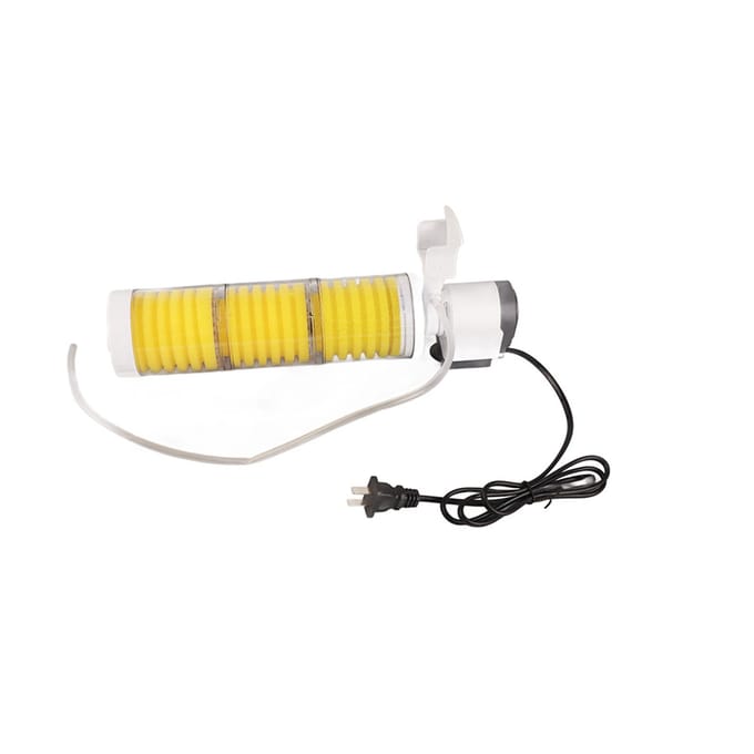 3 in 1 Aquarium Filter Zuurstof Luchtpomp Dompelbaar Aquarium Waterpomp Gereedschap (WP?3300B) yellow