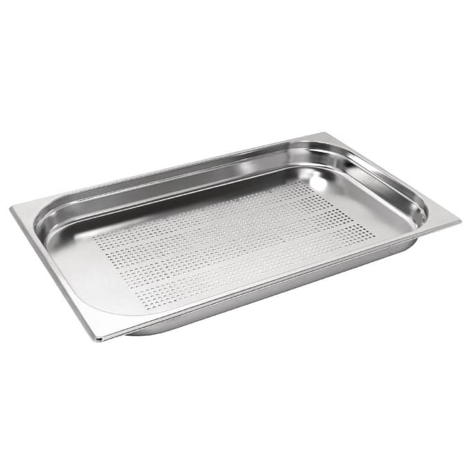 Vogue RVS geperforeerde 1/1 gastronormbak 40 mm