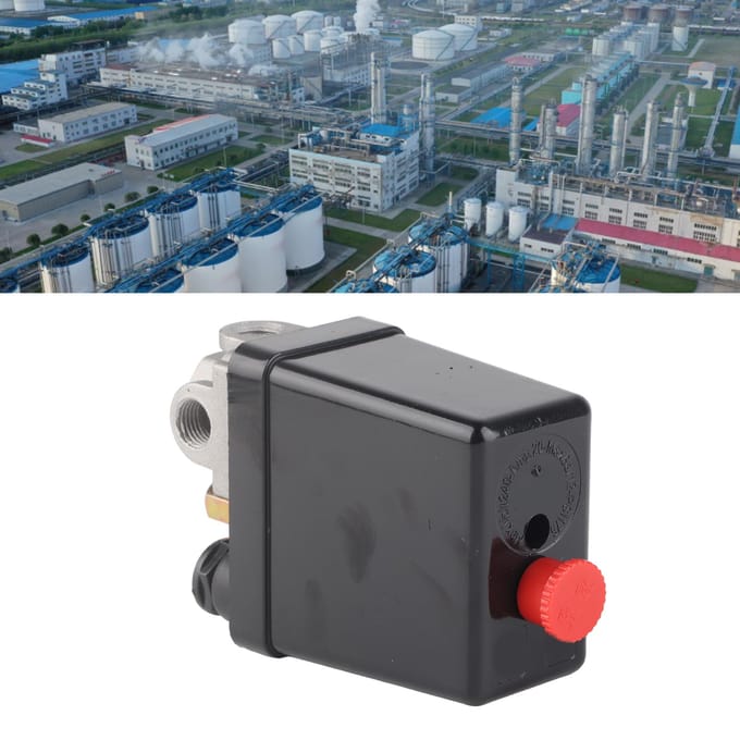 Luchtcompressor Drukschakelaar NPT 12in 4-poorts Regelbare Drukregelklep 90?120PSI