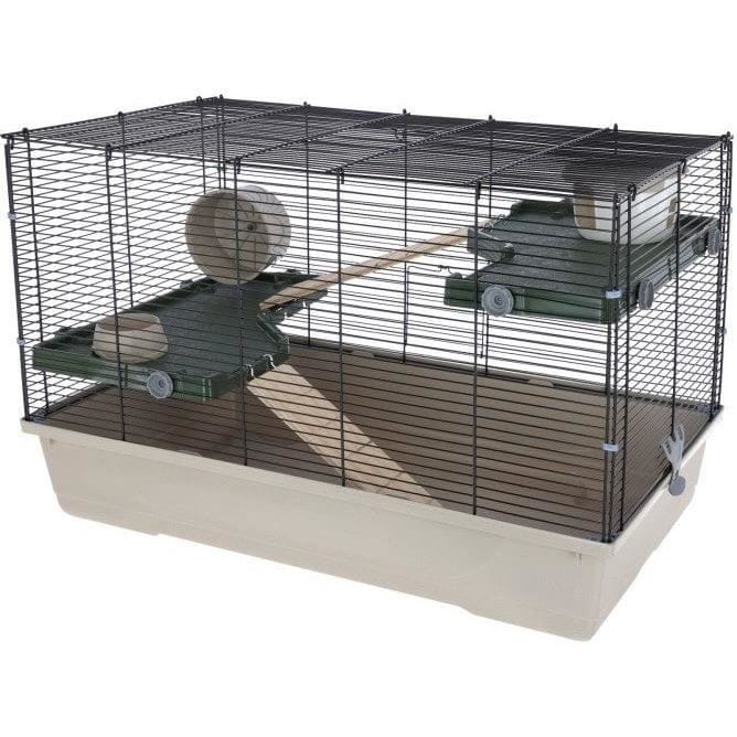 Cage 3 étages pour petits rongeurs 80*45*53 cm - FLAT NATURE - KERBL