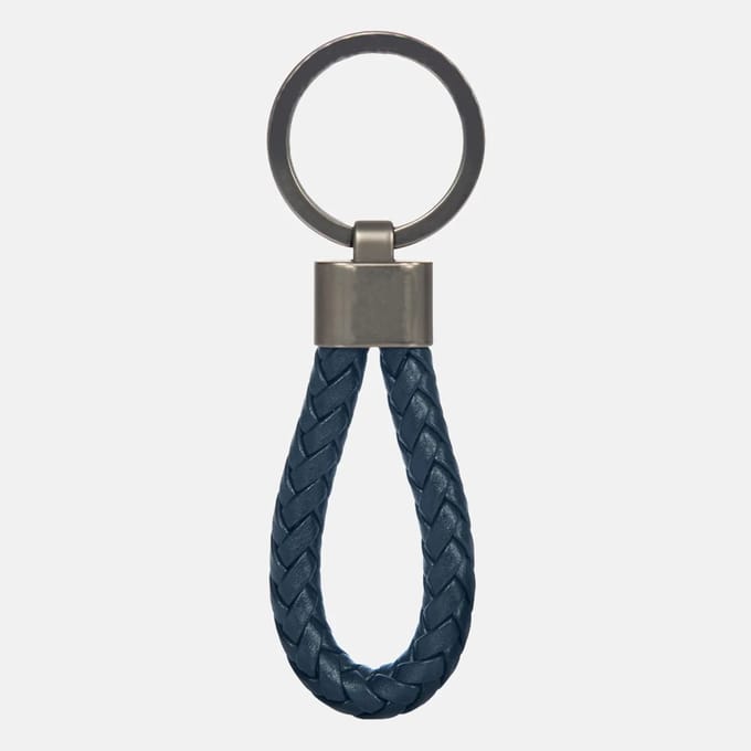 Porsche Design sleutelhanger leer dark blue