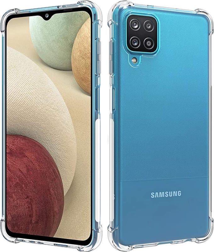 Hoesje voor Samsung Galaxy A12 backcover Shockproof siliconen Transparant