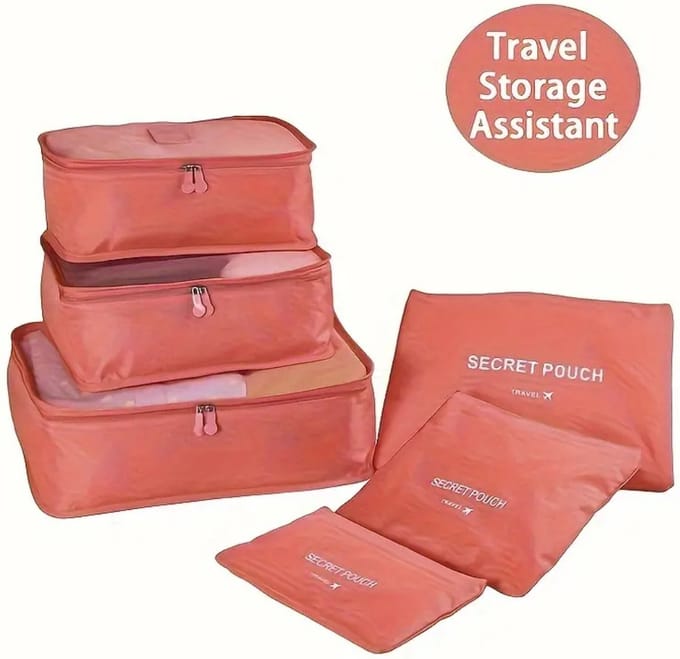 Nivard Koffer Organizer Set - Packing Cubes - Compressie - Travel - Compression - Set - Groen