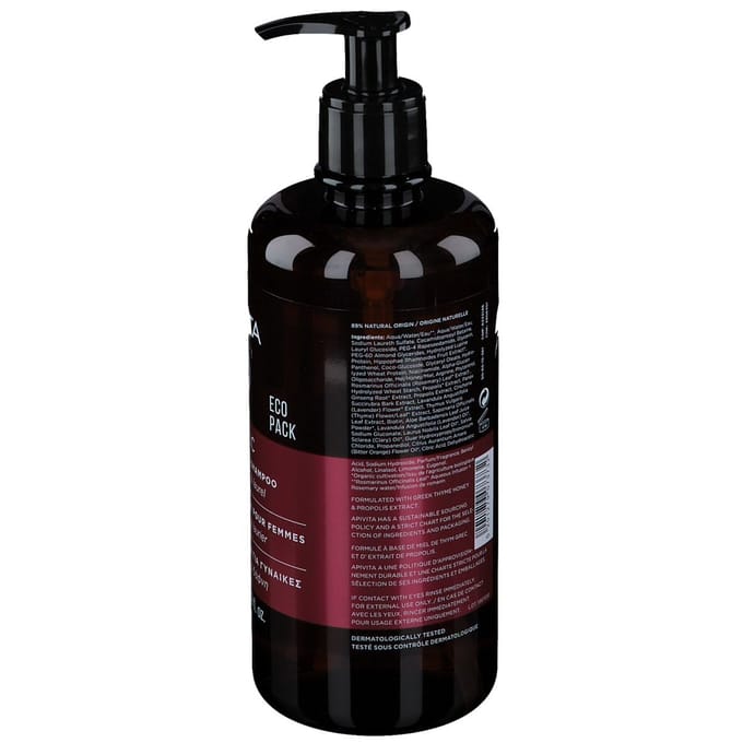 Apivita Womens Tonic Shampoo With Hippophae Tc And Laurel 500ml