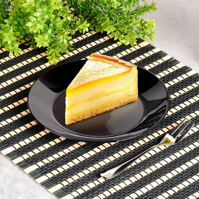 Serviesset Glas Zwart 24 delig - Servies Set - Bordenset - Borden