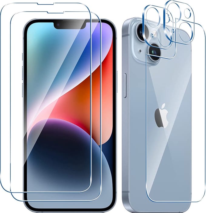 iPhone 14 Plus Camera lens protector 2 stuks + iPhone 14 Plus Screen protector 2 stuks