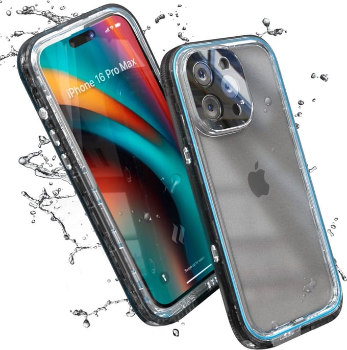 Catalyst Total Protection Waterdicht Hoesje iPhone 16 Pro Max Zwart