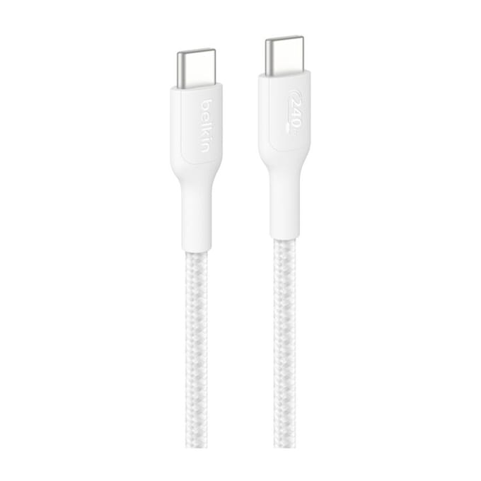 Belkin BOOST↑CHARGE Pro - USB-C naar USB-C Kabel - 2 Meter - 240W - Wit