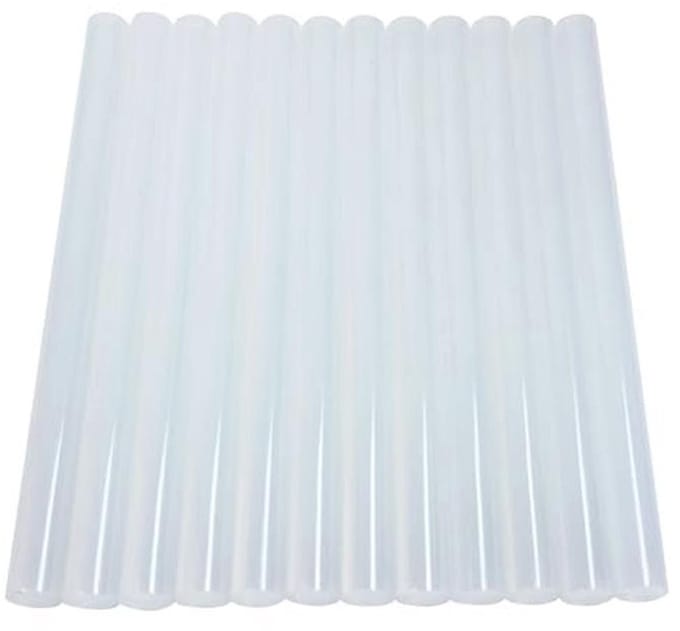 Lijmpatronen 12 stuks 11 mm x 150 mm voor lijmpistool - Transparant