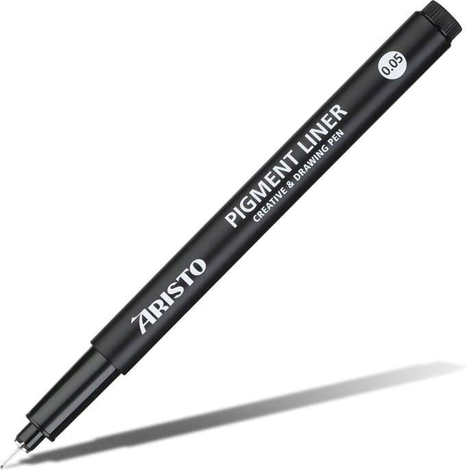 Aristo pigmentliner - Geo College - penpunt 0,05mm - zwart - AR-23515