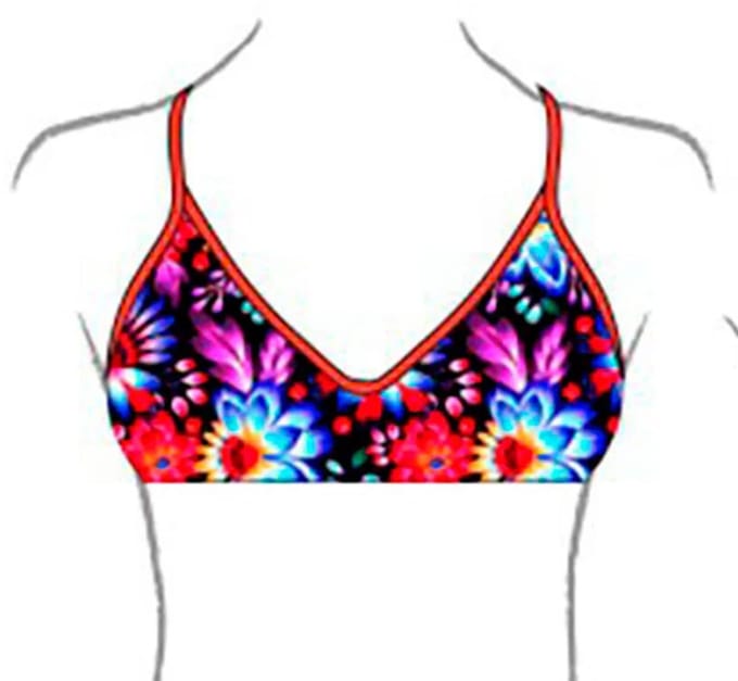 Turbo Mare Bikinitop Veelkleurig 5-6 Years Meisje