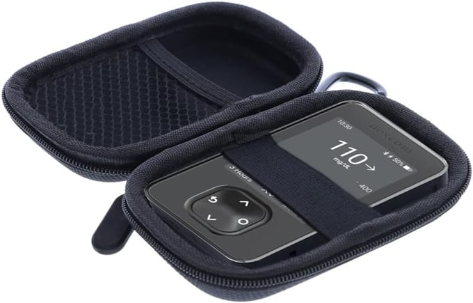 Tas voor bloedglucosemeter en insulinepomp - Duurzaam en discreet zwart