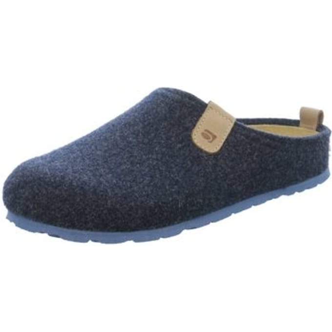 Blauw Grijs Vilten Herenpantoffels maat 41