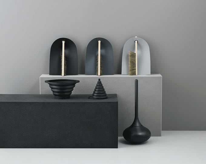 Normann Copenhagen - Ballo toiletborstel - zwart