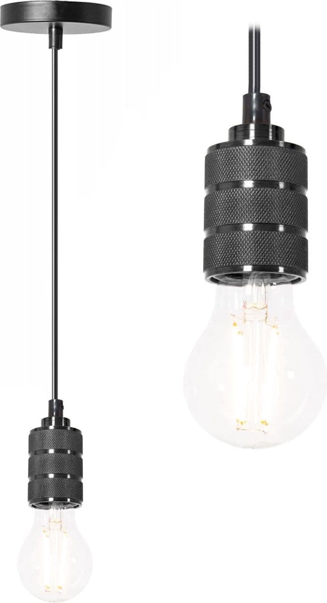 Toolight App342-1Cp Hanglamp Zwart 7,5X10X7,5Cm