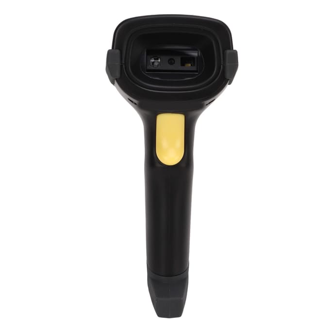 Scanner de codes-barres 2D Bluetooth 2.4G sans fil, portable, avec base de réception et de chargement black