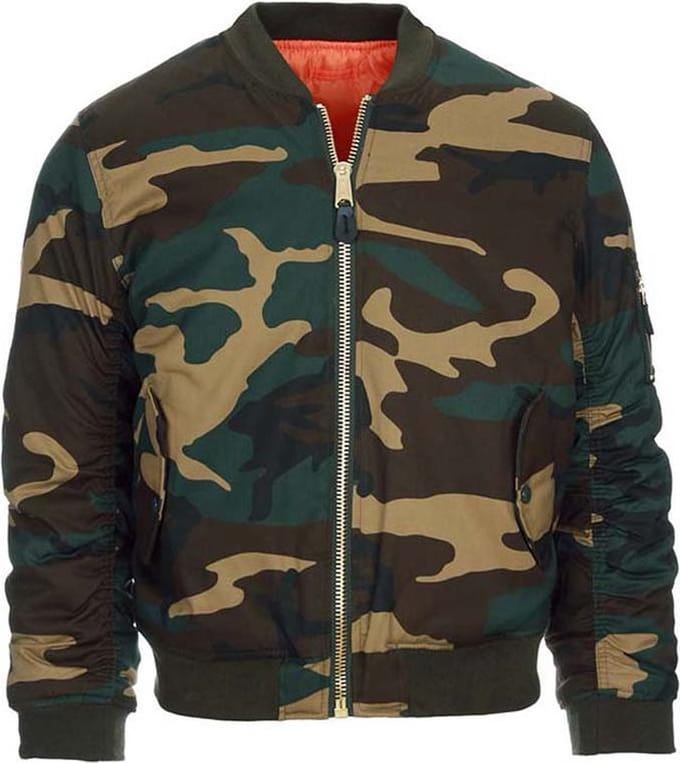 UIT Fostex kinder MA-1 bomber jack woodland camo