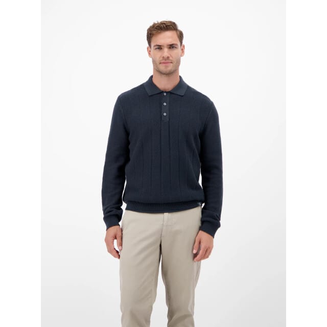 Lerros - Polo - Mannen - L - 485 CLASSIC NAVY - Katoen - 25O5238