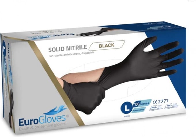Euro Gloves Solid Nitrile - S - 100st