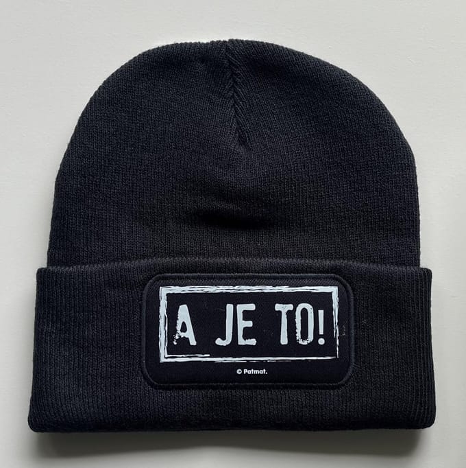 Buurman en Buurman Muts Beanie Stempel Navy