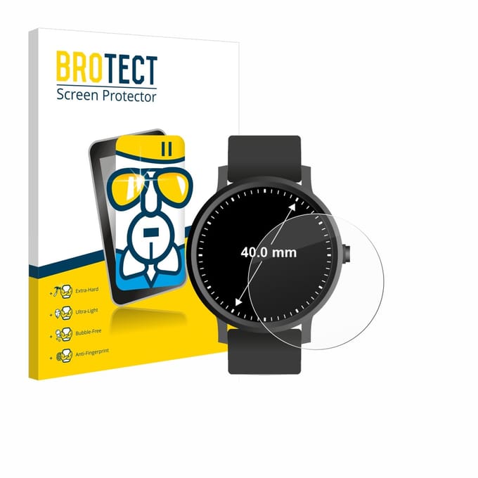 Screenprotector voor Ronde Displays (ø: 40 mm) Beschermglas transparant