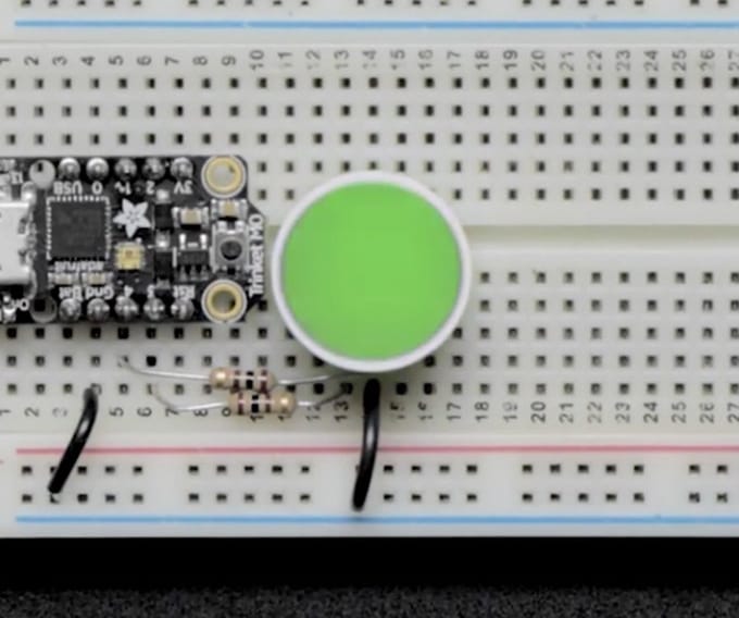 Diffused Red and Green Indicator LED - 18mm Round Adafruit 4042