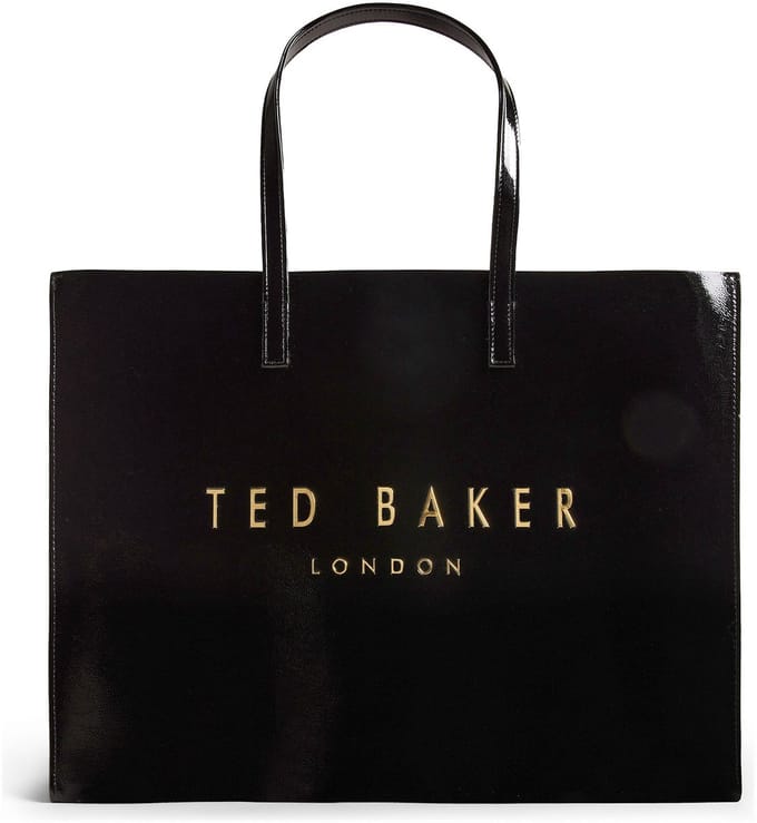 Ted Baker schoudertas Crikon Crinkle Icon Bag Black zwart