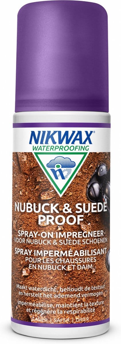 Nikwax Nubuck & Suede Proof Spray-on, impregneermiddel - 125 ml