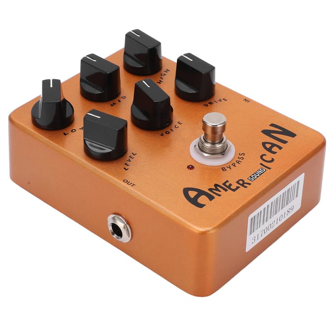 Simulateur de Haut-parleur Pédale d'Effet de Simulation de Cabinet de Guitare Électrique Réglage 6 Boutons 6mA black