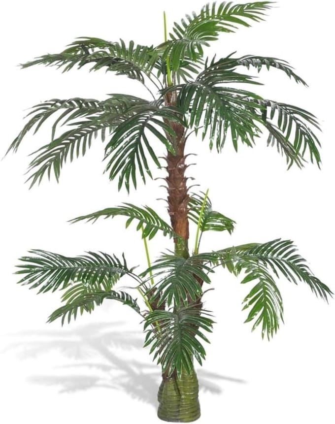 Kunstpalm - Kunstcycus boom - Binnen decoratie - Levensechte uitstraling - 150 cm - Groen