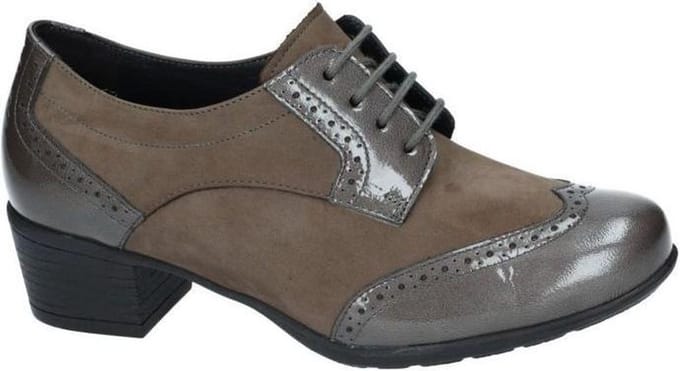 Solidus -Dames -  taupe - vetershoen-hak - maat 36