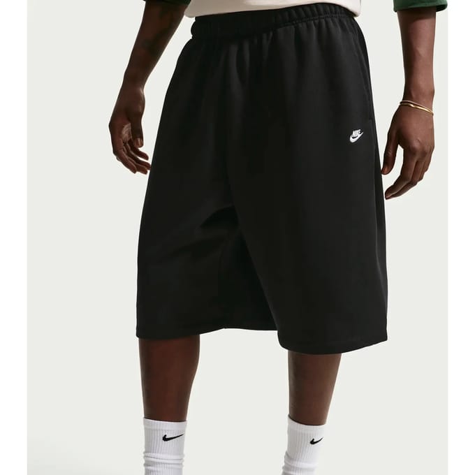 Nike Club Oversize Korte Broek Zwart K010