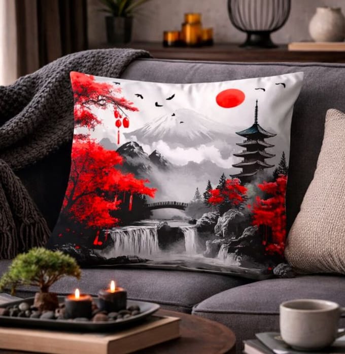 Japanese Serenity Collection Kussenhoes - 45x45 cm