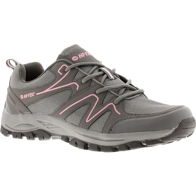 Hi-Tec Maine Polyester Dames Wandelschoenen Staal Grijs Houtskool