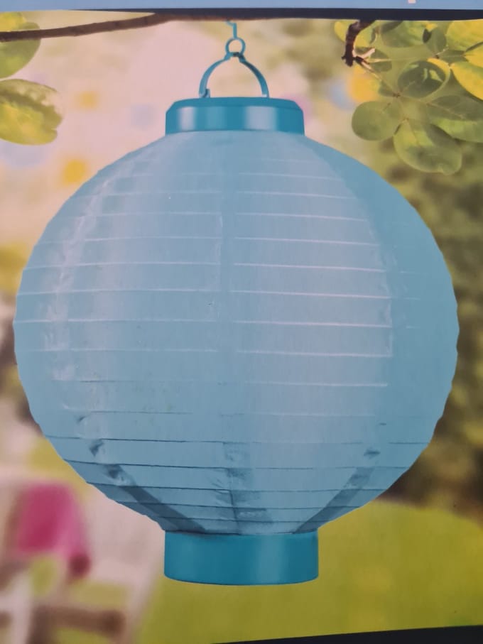 Melinera LED- Solar Lampion Blauw