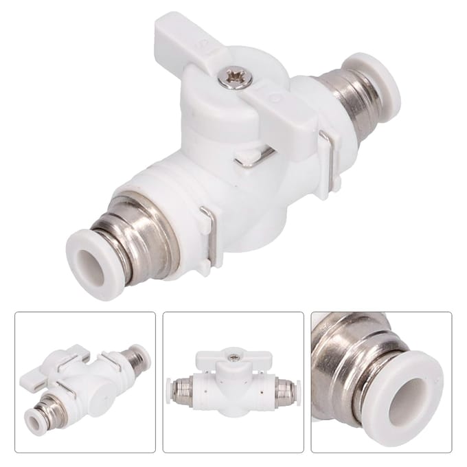 Doorstroomregelventiel Fitting Pneumatische Connector Luchtleiding Plug-in Snelkoppeling Unie Adapter 6mm