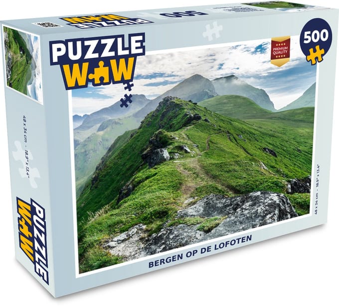 Puzzel Bergen op de Lofoten - Legpuzzel - Puzzel 500 stukjes