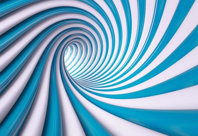 Fotobehang Abstract Swirl | PANORAMIC - 250cm x 104cm | 130g/m2 Vlies