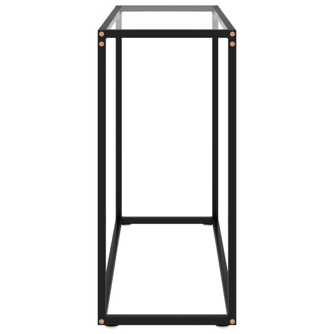 vidaXL - Wandtafel - 80x35x75 - cm - gehard - glas - transparant
