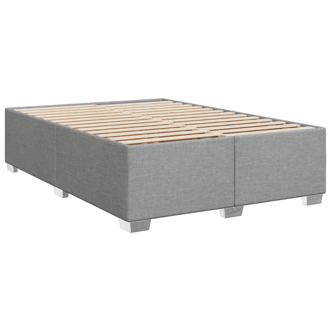 vidaXL - Bedframe - zonder - matras - stof - lichtgrijs - 140x200 - cm