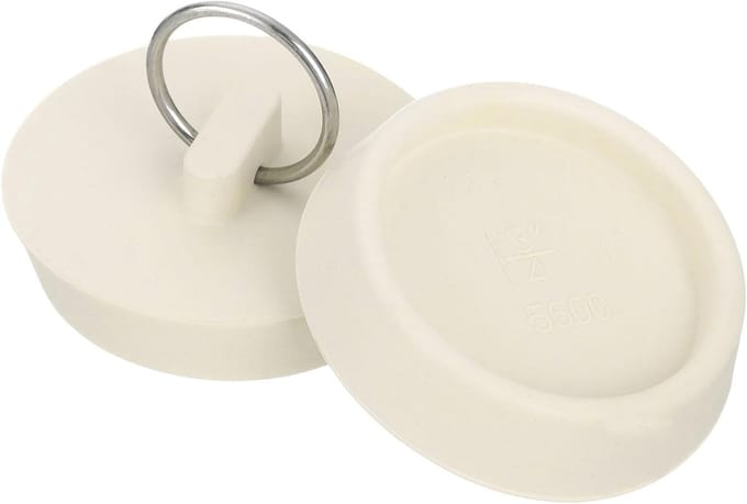 Badstop Set - Afvoer Stopper - Douche & Bad - Waterdicht & Lekvrij - 45-47.5 mm - Wit