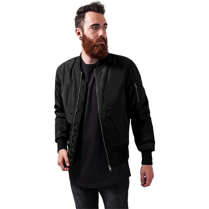 Urban Classics - 2Tone Bomber jacket - M - Zwart