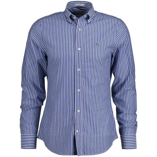 Gant Overhemd Slim Classic Stripe Poplin Button-Down College Blue / male