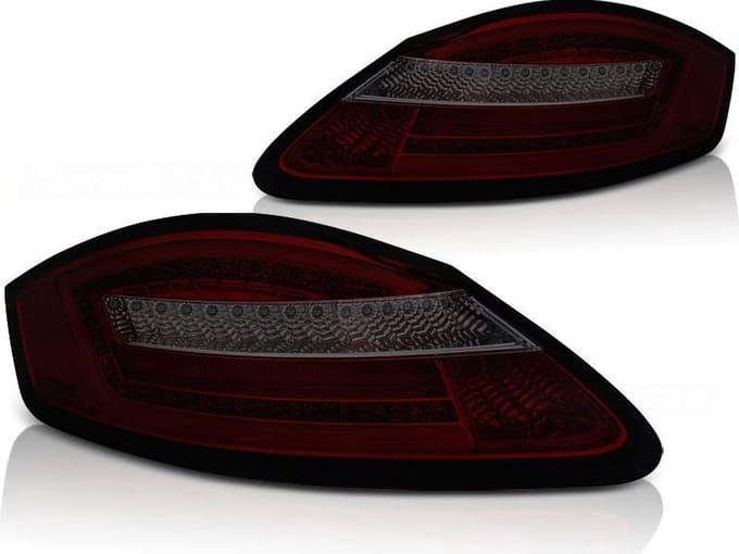 Achterlichten PORSCHE BOXSTER 987 / CAYMAN 05-08 ROOD SMOKE SEQ LED