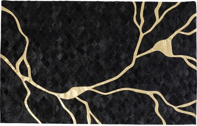 Vloerkleed Fulmine zwart 240x170cm Kare Design