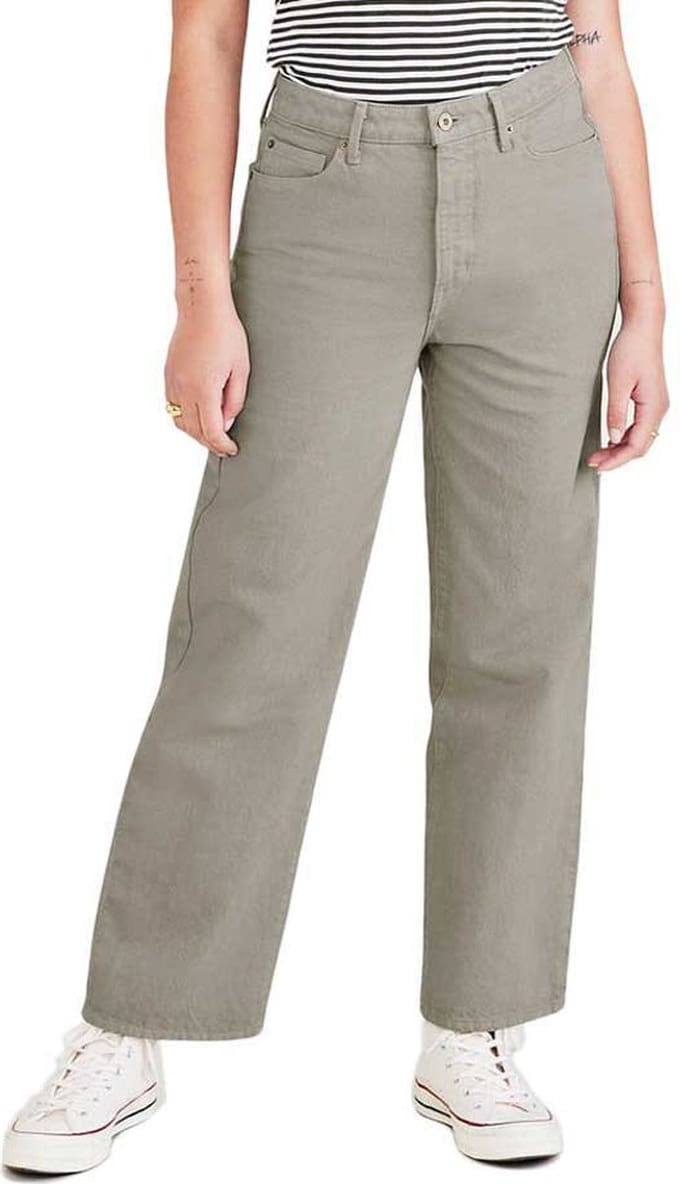 Dockers High Waist Straight Cut Spijkerbroek Beige 32 Vrouw