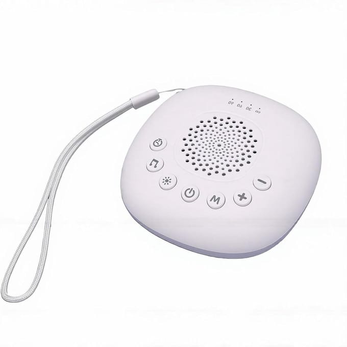 Geluidsmachine - Slaaphulp - Rustig Slapen - 20 Natuurgeluiden - Compact Formaat - Wit