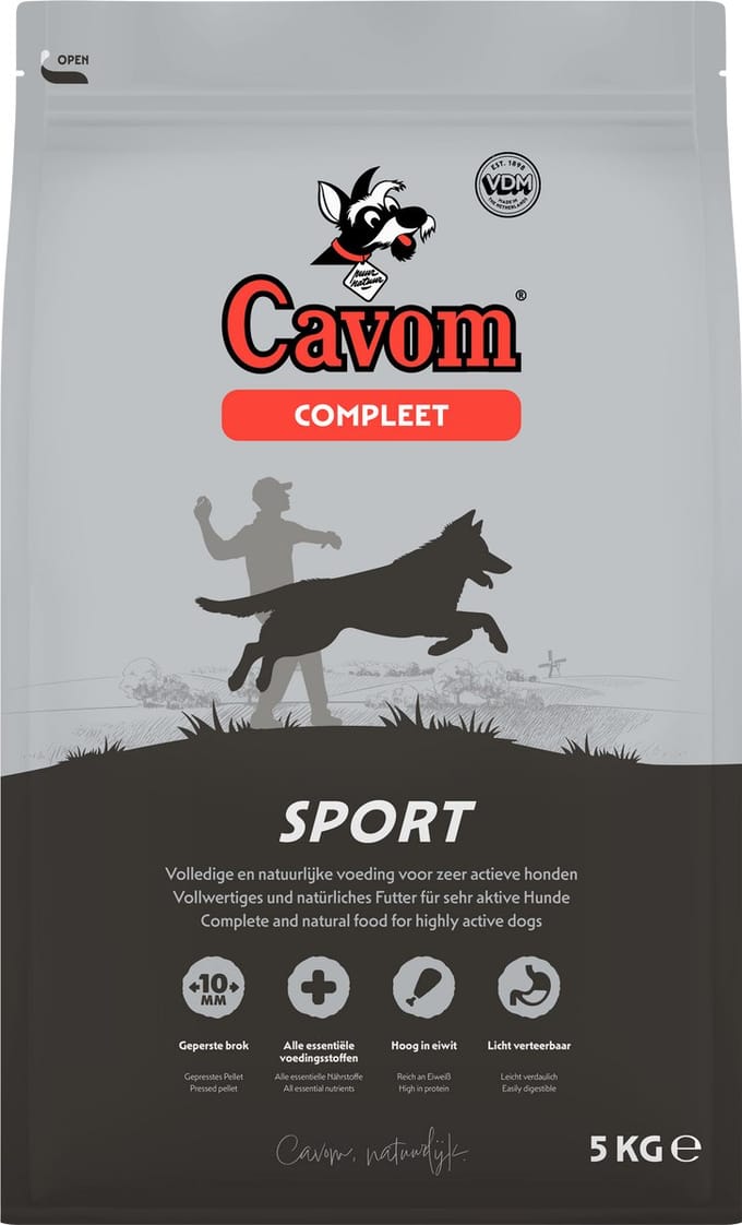 Cavom compleet Sport - geperste hondenbrokken - 5kg