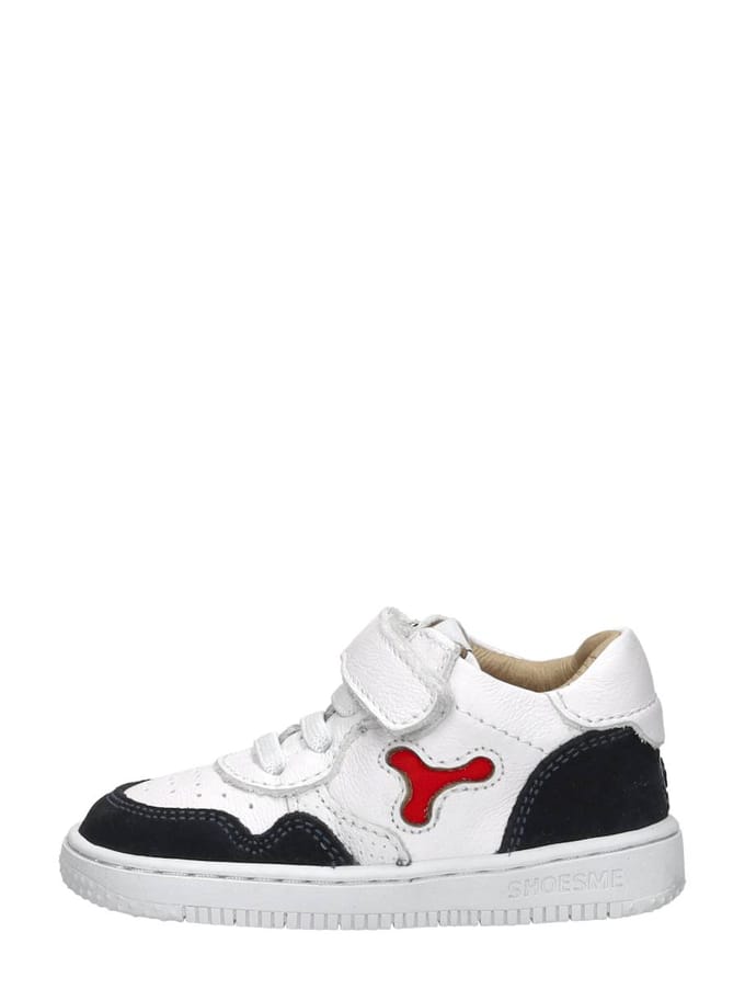 Shoesme Bn24s012 Lage sneakers - Leren Sneaker - Jongens - Wit - Maat 20